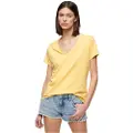 Superdry Studios Slub Embroidered Kort Ermet V-hals T-skjorte