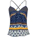 Superdry Printed Woven Ermeløs T-skjorte