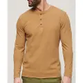 Superdry Waffle Henley Langarmet T-skjorte
