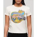 Superdry Neon Motor Graphic Fitted Kortarmet T-skjorte