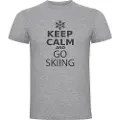Kruskis Keep Calm And Go Skiing Kortarmet T-skjorte