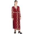 Pepe Jeans for woman. PL953360 Giomar dress maroon (M), Casual, Viscose, Long sleeve, Sustainable