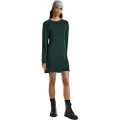 Pepe Jeans for woman. PL953385 Darice dress green (S), Casual, Long sleeve, Lyocell