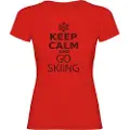 Kruskis Keep Calm And Go Skiing Kortarmet T-skjorte