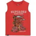 Superdry Tattoo Rhinestone Ermeløs T-skjorte