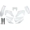 Ufo Husqvarna Te/fe 2020-2023 With Headlight Hukit623f-999w Fork Protectors & Plastsett