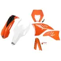 Ufo Ktm Exc/exc-f 2011-2011 With Headlight Ktkit520f-999w Fork Protectors & Plastsett