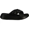 FitFlop F-mode Jewel-deluxe Leather Flatform Cross Badesandal