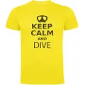 Kruskis Keep Calm And Dive Kortarmet T-skjorte
