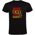 Kruskis Ride Eat Sleep Repeat Kortarmet T-skjorte