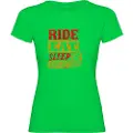 Kruskis Ride Eat Sleep Repeat Kortarmet T-skjorte