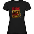 Kruskis Ride Eat Sleep Repeat Kortarmet T-skjorte