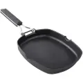 Supreme Grill I Støpt Aluminium Med Glatt Sammenleggbart Xylanhåndtak 28 Cm