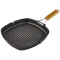 Supreme Steingrill Sammenleggbart Håndtak Stripet 24 Cm