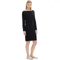 Tom Tailor 1037792 Knitted Rib Plissee Kjole Med Lange Ermer