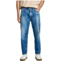 Pepe Jeans for man. PM207965 Blue Barrel Worn Jeans (34/28), Casual, Cotton, Denim, Sustainable