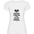 Kruskis Keep Calm And Play Padel Kortarmet T-skjorte