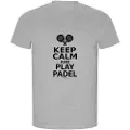 Kruskis Keep Calm And Play Padel Eco Kortarmet T-skjorte
