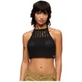 Superdry Crop Halter Crochet Ermeløs Topp