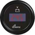 Wema Digital Voltmeter 12-24 Volt Sort