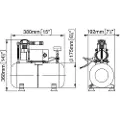 Marco 47l/min Elektrokompressor 24v 240w