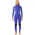 Rip Curl D/patrol 4/3 Mm Perf Dame Våtdrakt I Neopren Med Glidelås I Brystet Og Lange Ermer