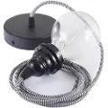Creative Cables Rz04 Zigzag 50 Cm Hengelampe Pendel For Lampeskjerm