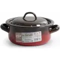 La Estrella Emaljert Gryte Med Lokk Brann 4.3l 24 Cm