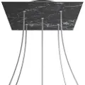 Creative Cables Krovnq405pf104 Xxl Rose-one Square Marquina Marmor Rose-sett