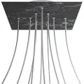 Creative Cables Kroq4010f104 Xxl Rose-one Square Marquina Marble Rose Kit