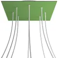 Creative Cables Kroq408f116 Xxl Rose-one Square Green Meadow Rosesett