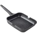 Supreme Grill I Støpt Aluminium Med Fast Håndtak I Stripet Xylan 24 Cm