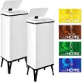 Wellhome Smarte Søppelkasser 60l 2 Enheter