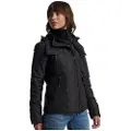 Superdry for woman. W5011171A Hooded windbreaker jacket Mountain black (XS), Casual, Polyester, Long sleeve