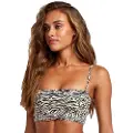 RVCA Zebra Bandeau And Ch Bikinitopp