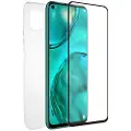 Muvit Pack Huawei P40 Lite Case Glass Soft And Tempered Glass Silicone Telefondeksel