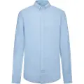 Hackett Garment Dyed Linen B Skjorte Med Lange Ermer