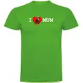 Kruskis I Love Mum Kortarmet T-skjorte