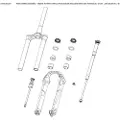 RockShox Fork Damper Assembly Judys/30 Silver Turnkey Crown Patron