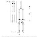 RockShox Debonair 51 Offset Pike B1-b2/select/select Plus/ultimate B3 Gaffel For Krone/styrerør/overrør-samling
