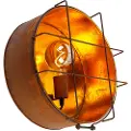 QAZQA Industriell taklampe rustbrun 35 cm - Barril