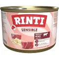 Rinti Sensible 6 x 185 g - Storfekjøtt & Ris