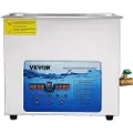 Vevor ultralydrenser, 36KHz~40KHz justerbar frekvens, 6L 220V, ultralydrensemaskin med digital timer og varmeapparat, sonisk laboratorierenser for smykker, klokker, briller, mynter, FCC/CE/RoHS-listet