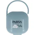 Parsa Baby Boks for oppbevaring av 2x smokker. - Blått