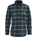 Carhartt rutete Flanellskjorte, Herre, Frosted balsam, S