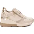 Xti for woman. 14308502-BEIGE Trainers 143085 beige (41), 3 to 5 cm, Laces, Zip, Casual
