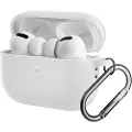 Mtp Products AirPods Pro 2 Silikondeksel med Karabinkroken - Hvit