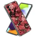 Mtp Products Samsung Galaxy A55 Stilig Ultra-Slim TPU-deksel - Røde Blomster