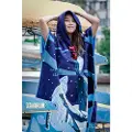 Oceanarium Whales Cloak Poncho