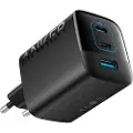 Anker 336 Charger 67W 1x USB-A 2x USB-C Power Adapter - Black